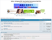 Tablet Screenshot of abi2001gg.bboard.de
