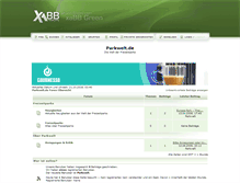 Tablet Screenshot of parkwelt.bboard.de