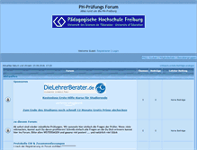 Tablet Screenshot of phfreiburg.bboard.de